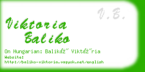 viktoria baliko business card